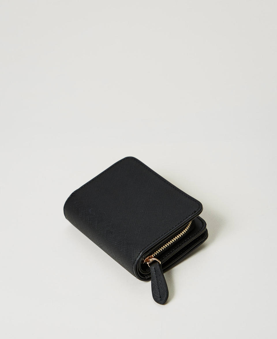 Twin Set Portafoglio Con Zip E Bottone Oval T