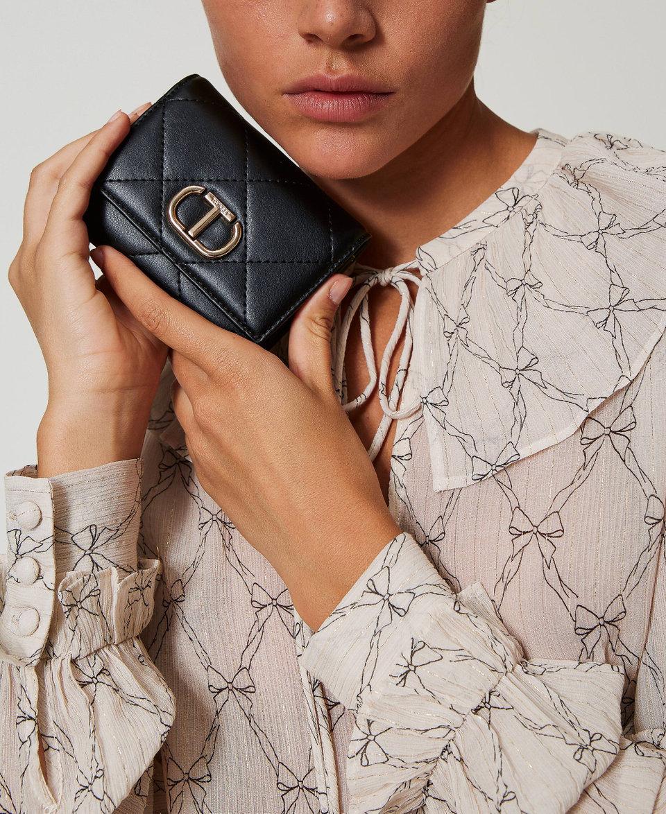 Twin Set Portafoglio Trapuntato Con Oval T