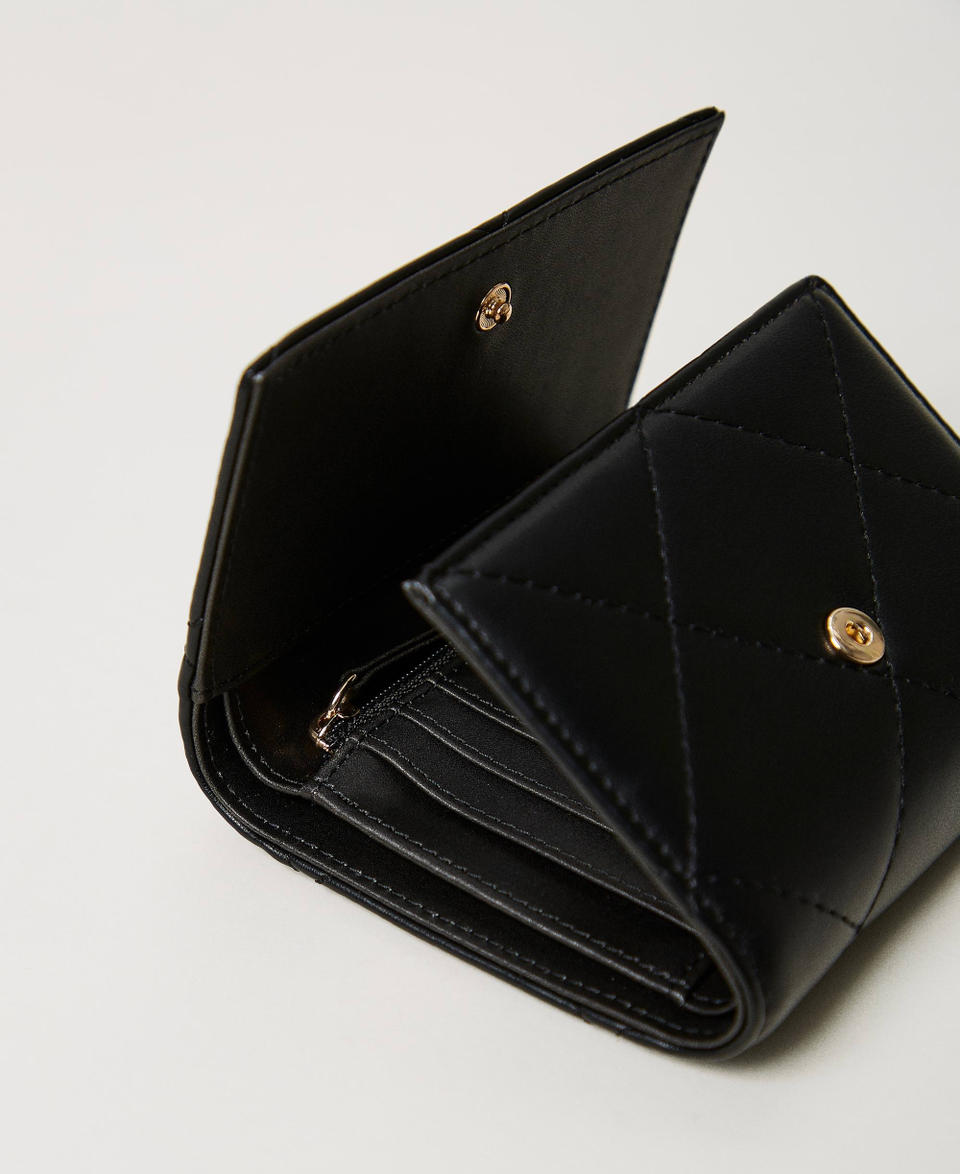 Twin Set Portafoglio Trapuntato Con Oval T