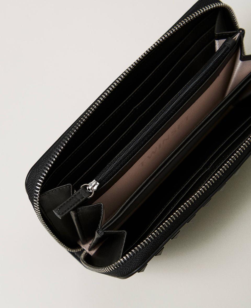 Twin Set Portafoglio Zip Around Con Borchie