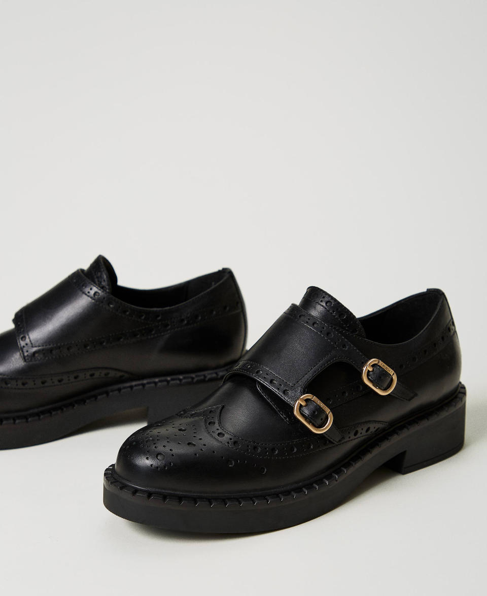 Twin Set Scarpe In Pelle Con Cinturini