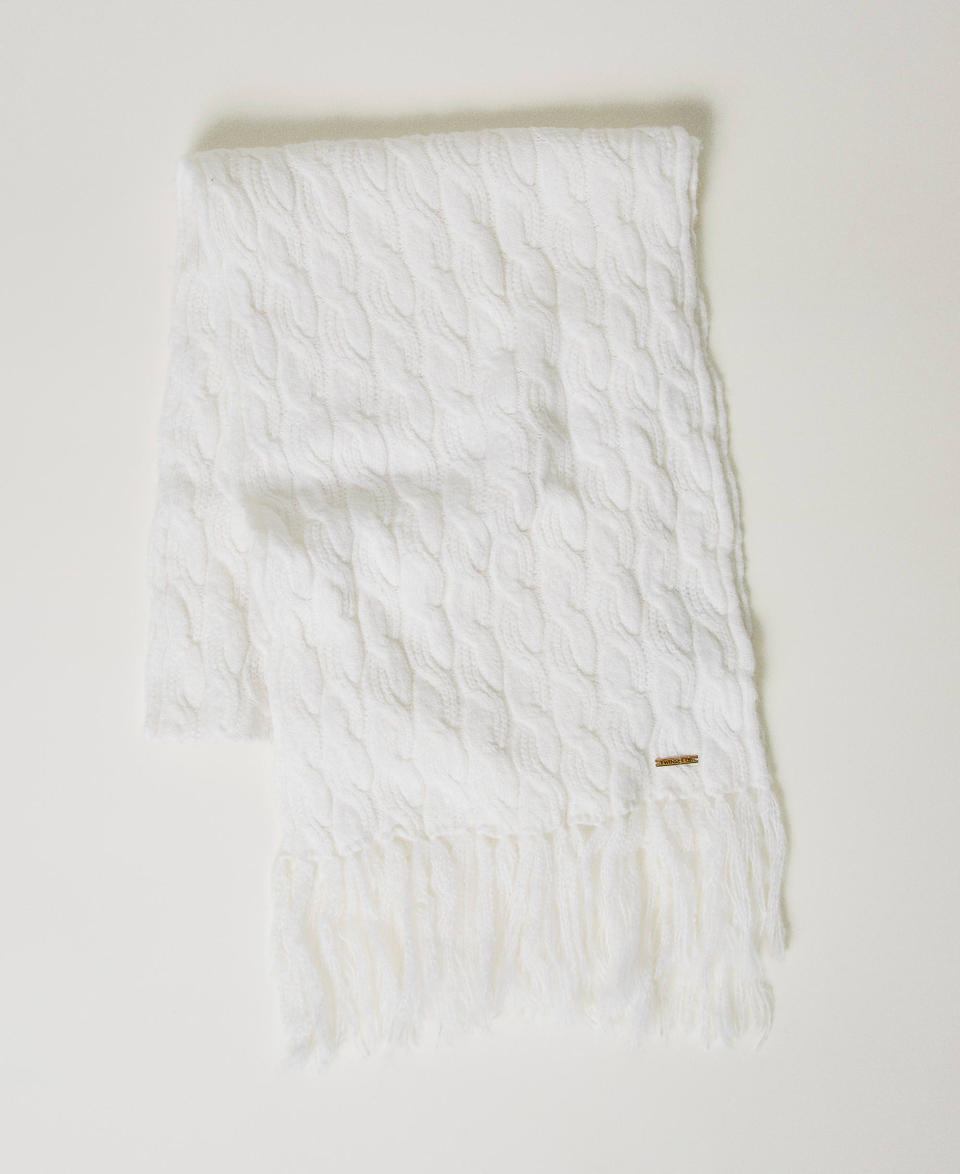 Twin Set Sciarpa in maglia a trecce