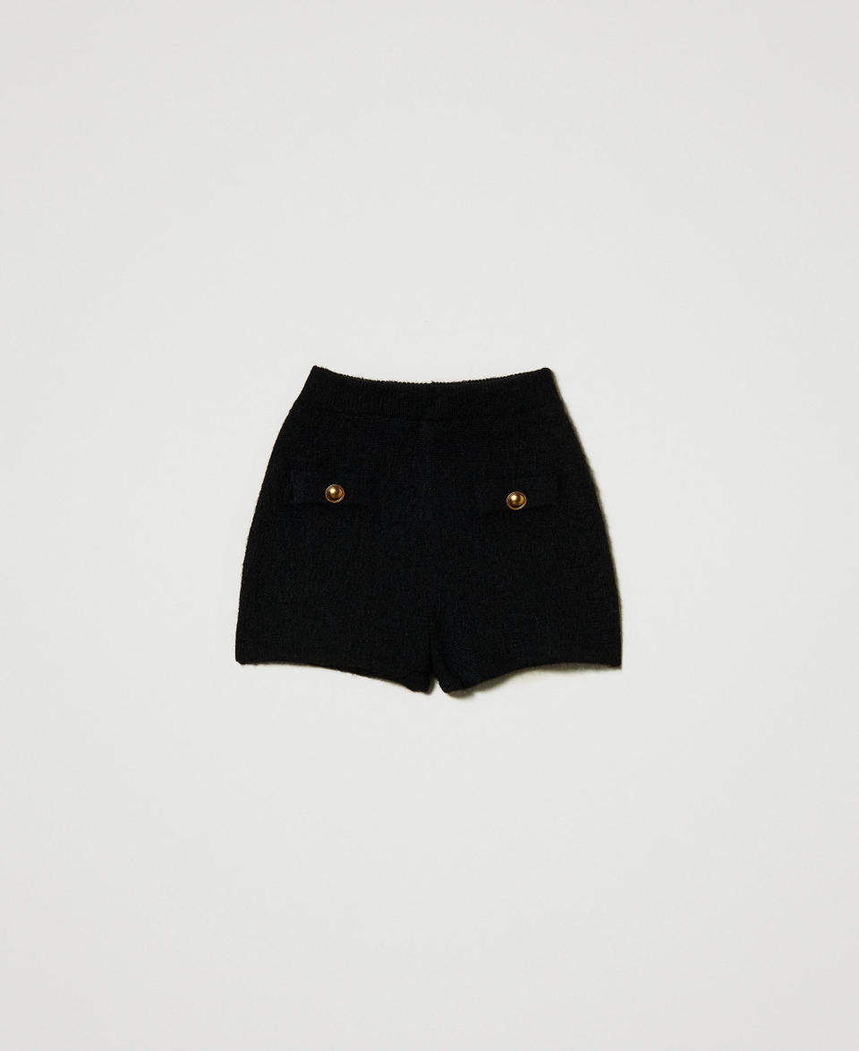 Twin Set Shorts 'Emily' In Maglia Misto Mohair
