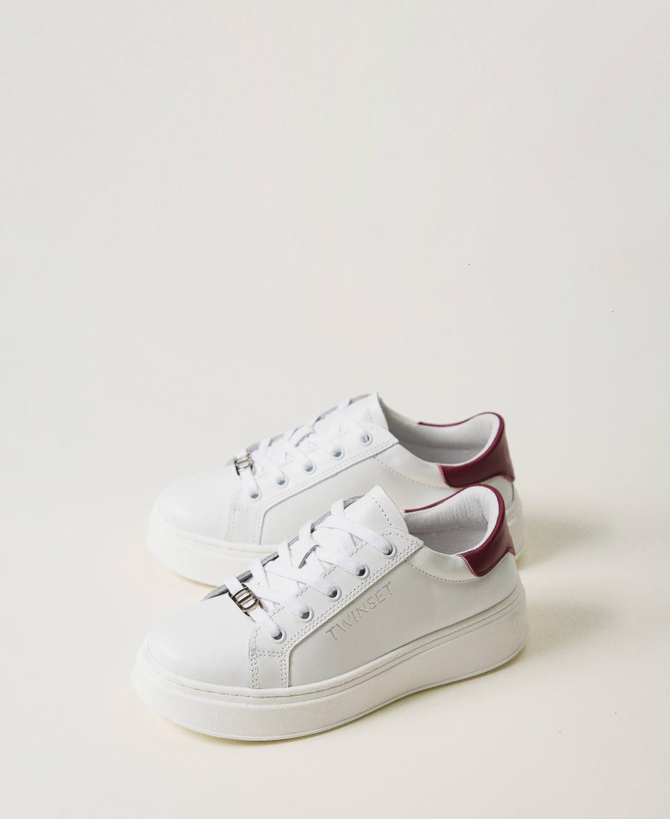 Twin Set Sneakers In Pelle Con Logo
