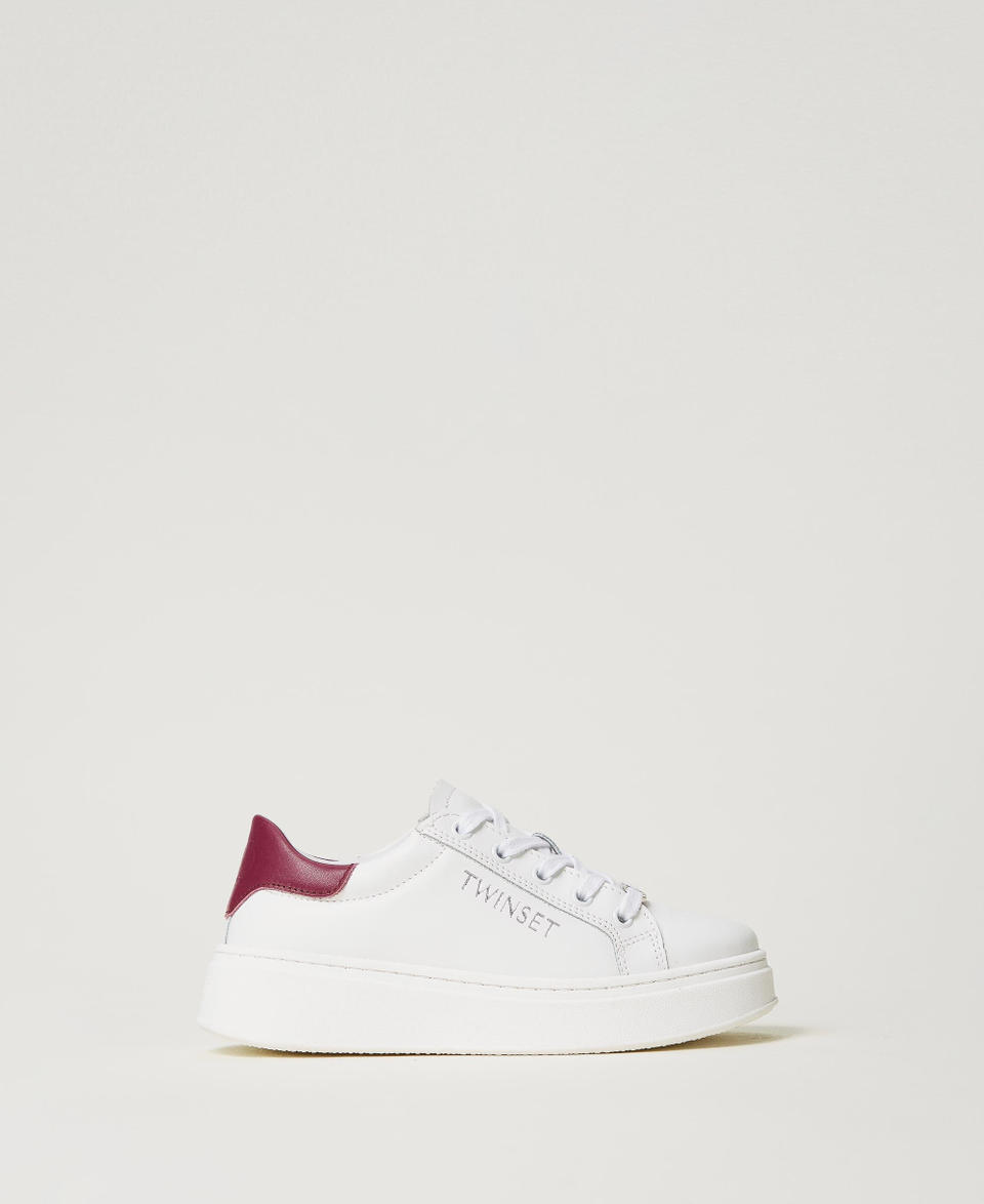 Twin Set Sneakers in pelle con logo
