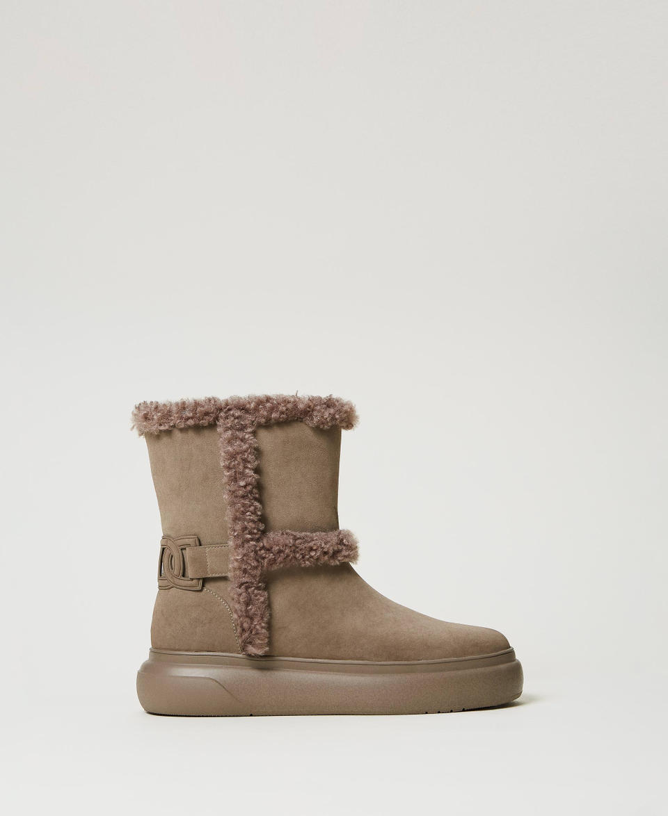 Twin Set Stivaletti con dettagli in faux fur