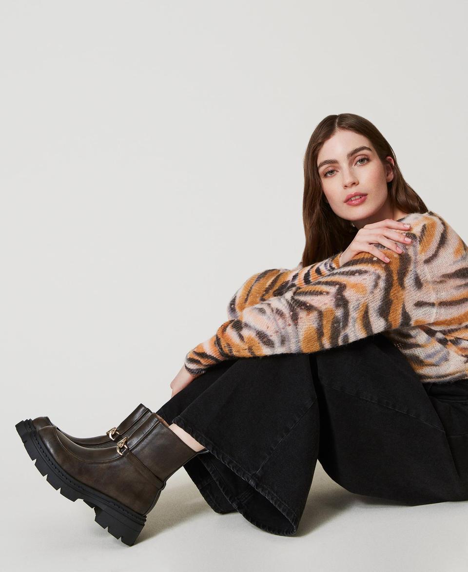 Twin Set Stivaletti Con Morsetto Oval T