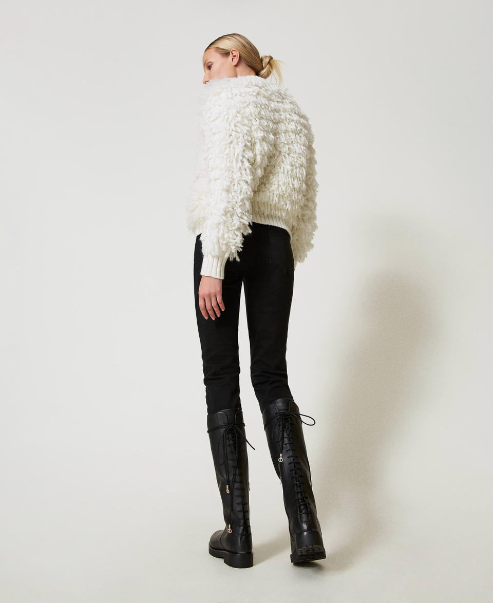 Twin Set Stivali In Pelle Stringati