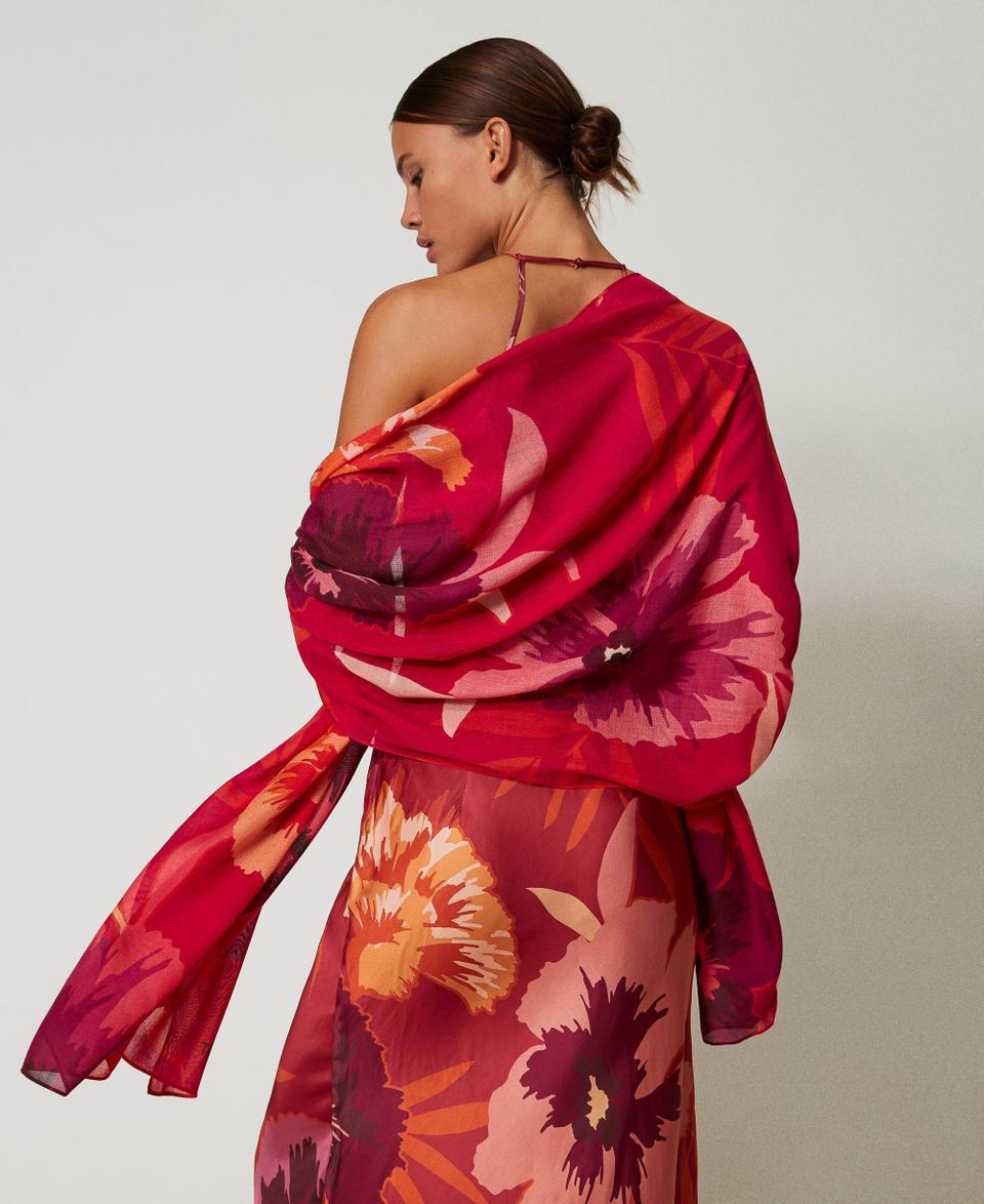 Twin Set Stola A Stampa Floreale