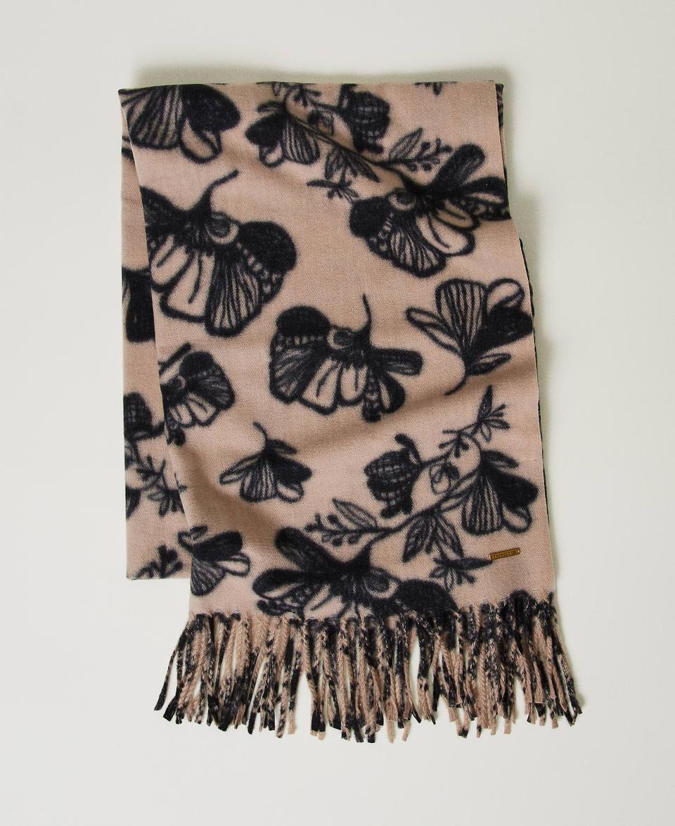 Twin Set Stola in panno a fiori