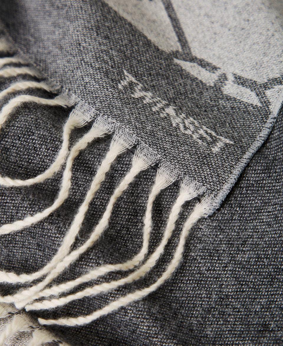 Twin Set Stola Jacquard Con Oval T