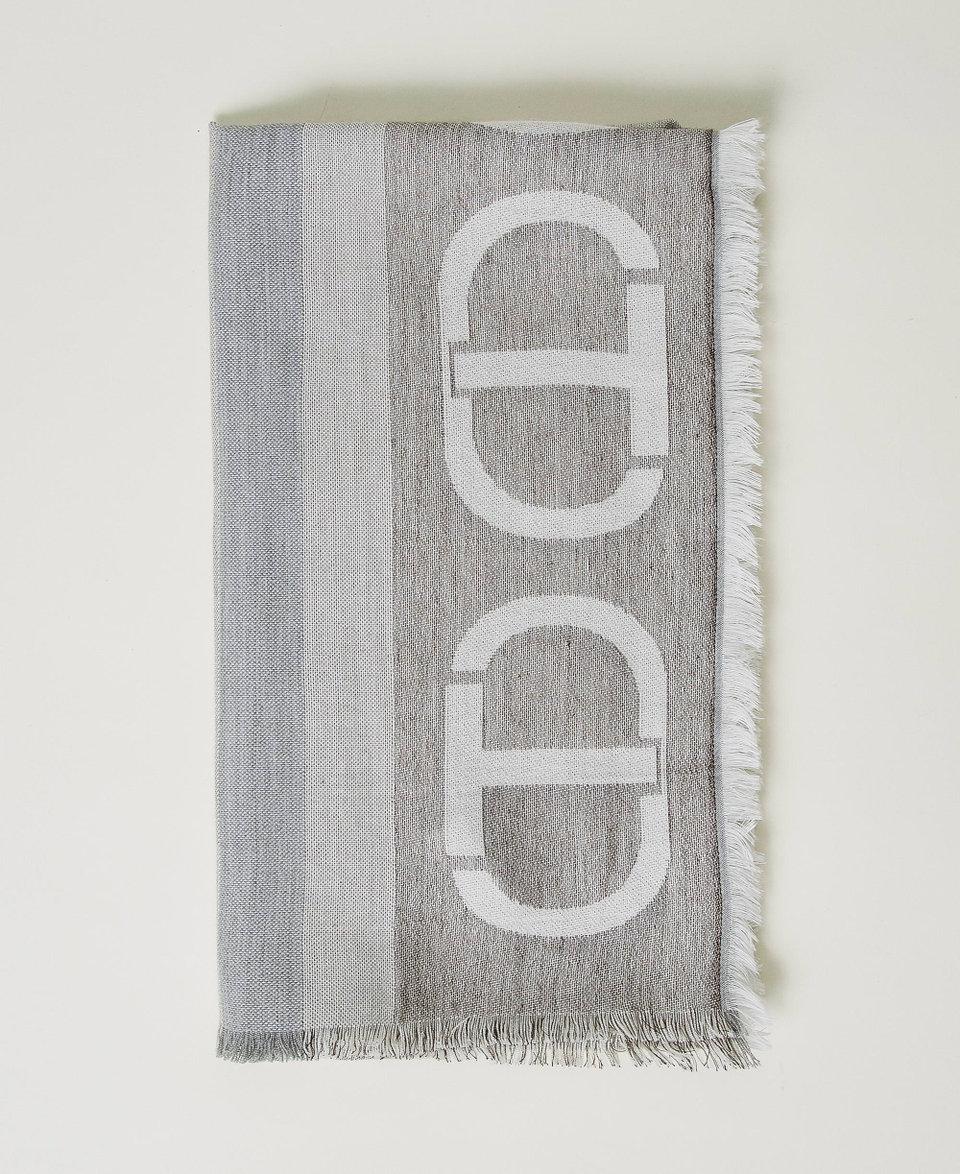 Twin Set Stola jacquard con Oval T