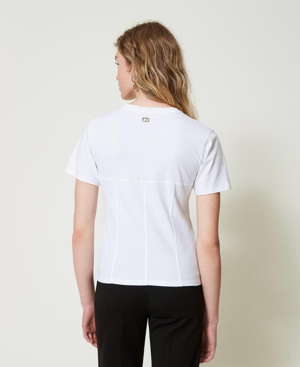 Twin Set T-shirt Con Costruzione Bustier