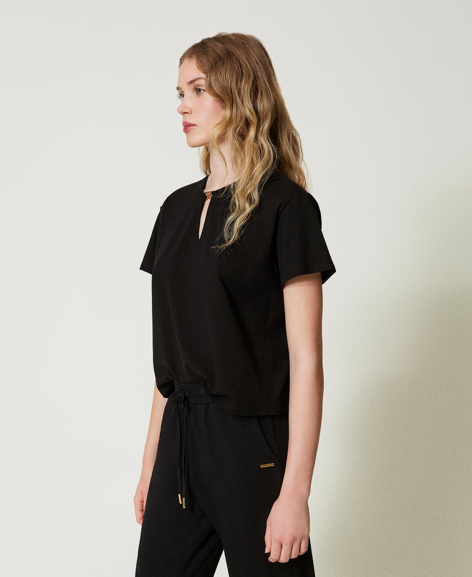 Twin Set T-shirt Con Morsetto A Cuore