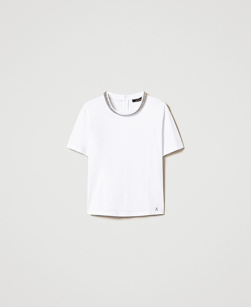 Twin Set T-shirt Con Ricamo A Mano