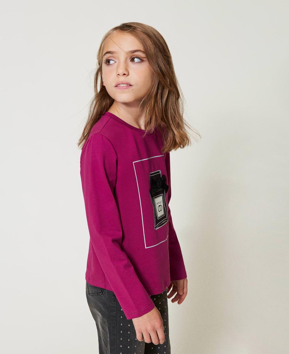 Twin Set T-shirt Con Stampa E Glitter