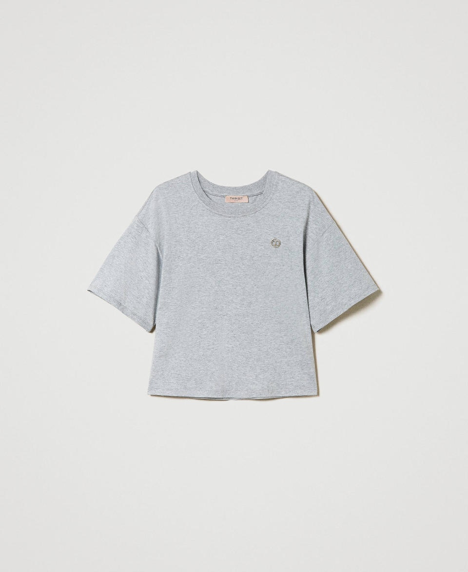 Twin Set T-shirt Mélange Con Oval T