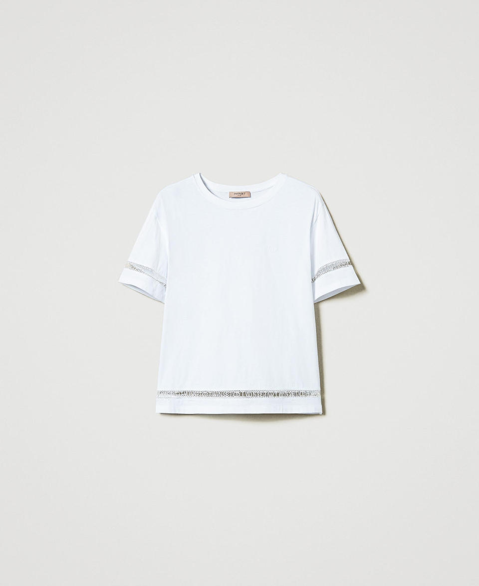 Twin Set T-shirt Regular Con Logo Ricamato
