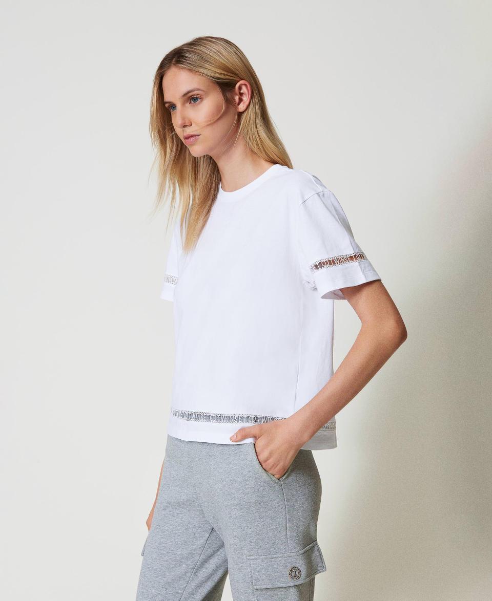 Twin Set T-shirt Regular Con Logo Ricamato