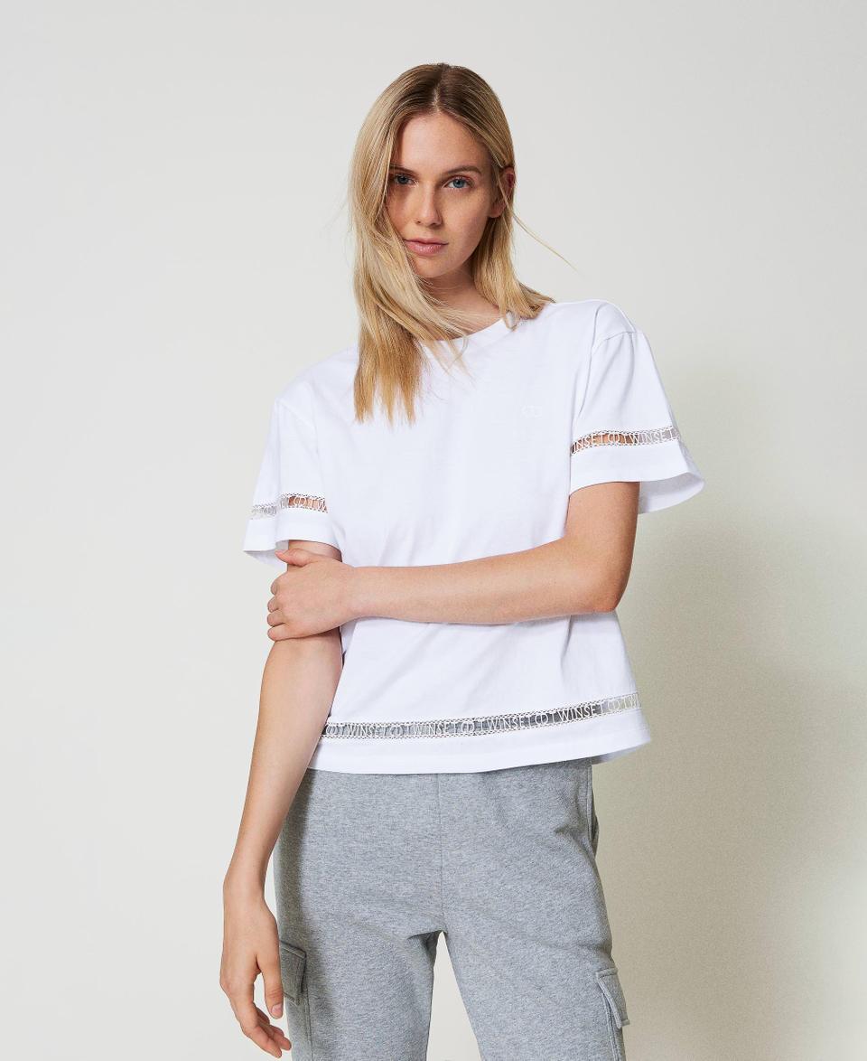 Twin Set T-shirt regular con logo ricamato
