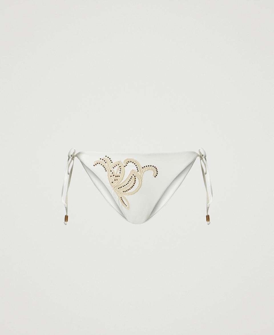 Twin Set Tanga Da Bagno Con Laccetti