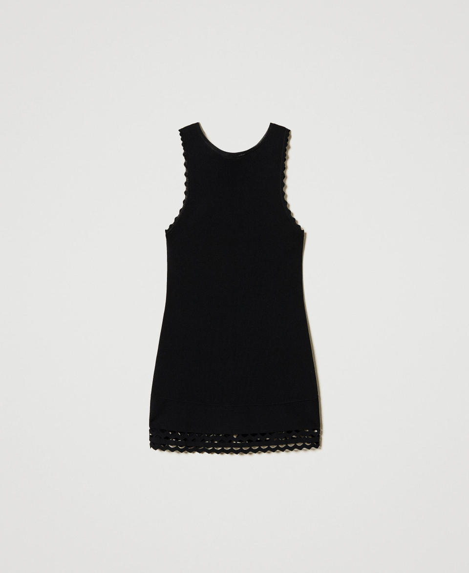 Twin Set Top Doppio Uso In Maglia Con Trafori