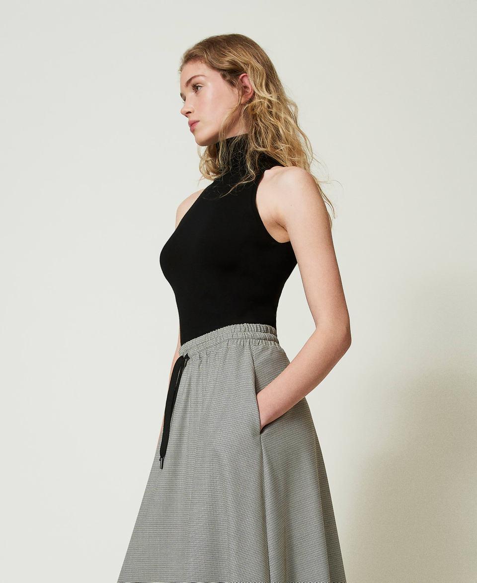 Twin Set Top Halter Fitted In Maglia