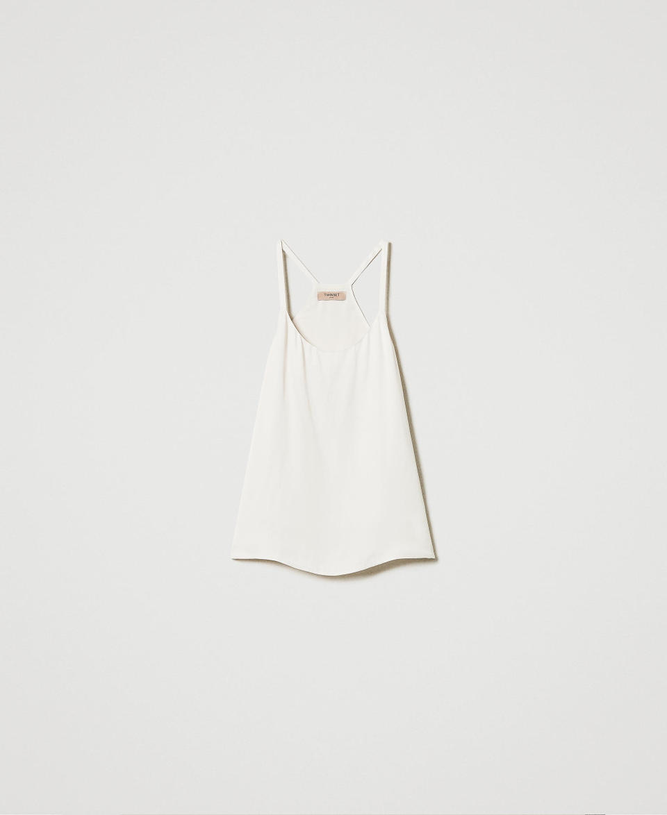 Twin Set Top In Raso Con Spalline Sottili