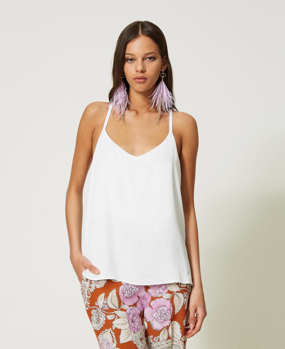 Twin Set Top in raso