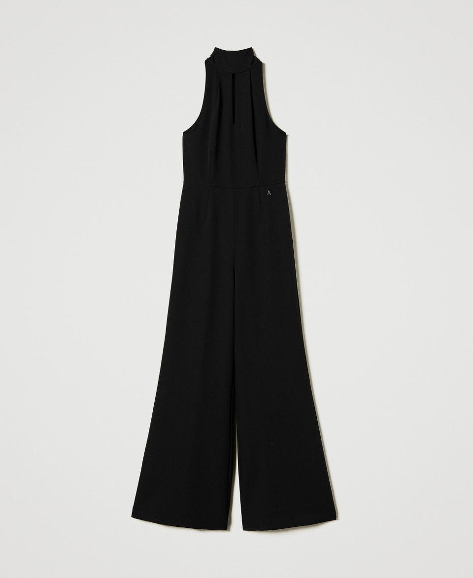 Twin Set Tuta Halter In Crêpe Cady