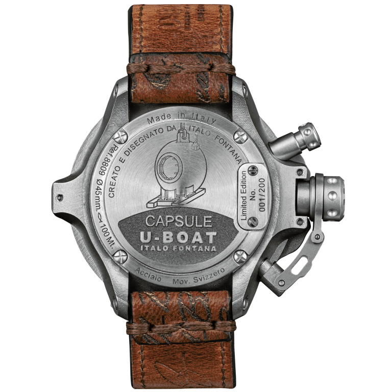 U Boat CAPSULE 45MM SS BK BE