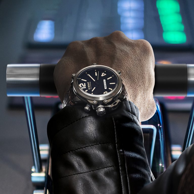 U Boat CAPSULE 50MM SS BK BE