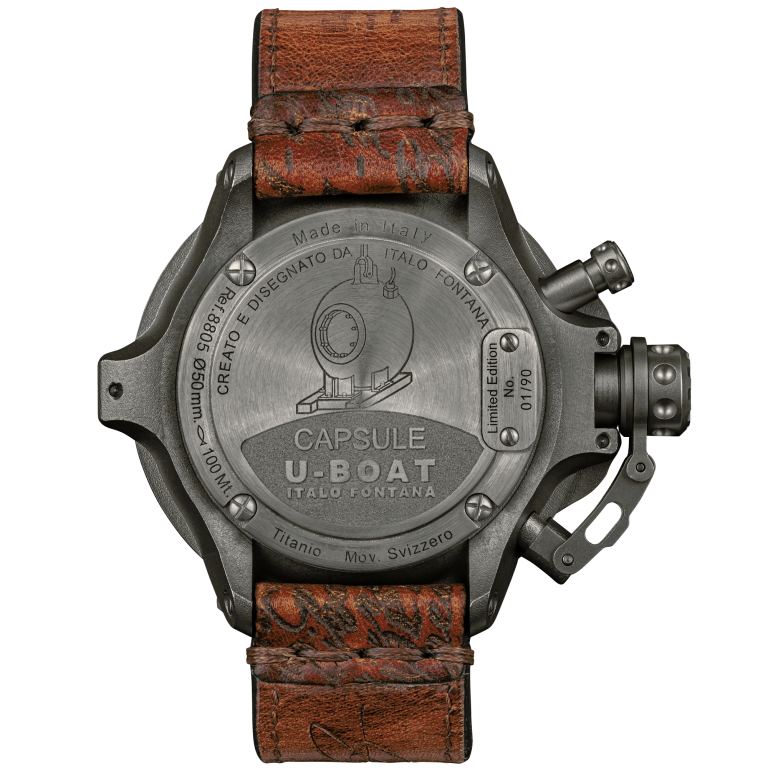 U Boat CAPSULE 50MM TITANIUM BK BE