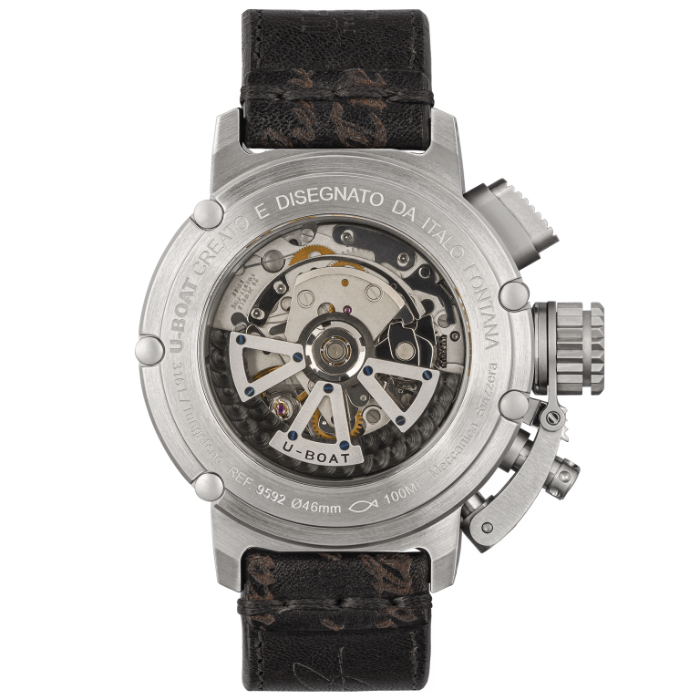 U Boat CHIMERA 46MM CHRONO SS NERO