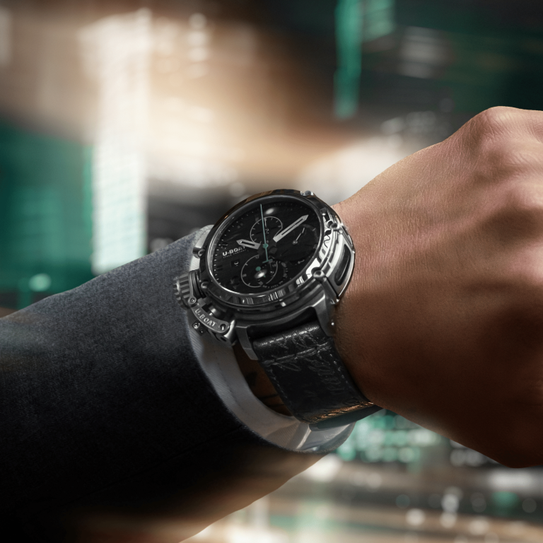 U Boat CHIMERA 46MM CHRONO SS NERO