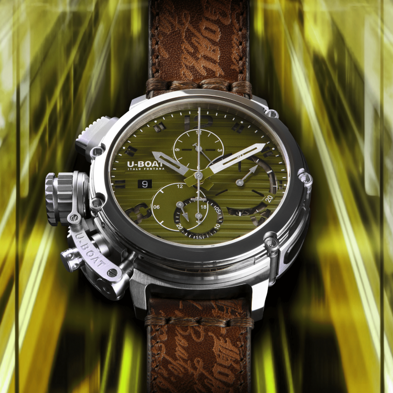 U Boat CHIMERA 46MM CHRONO SS VERDE
