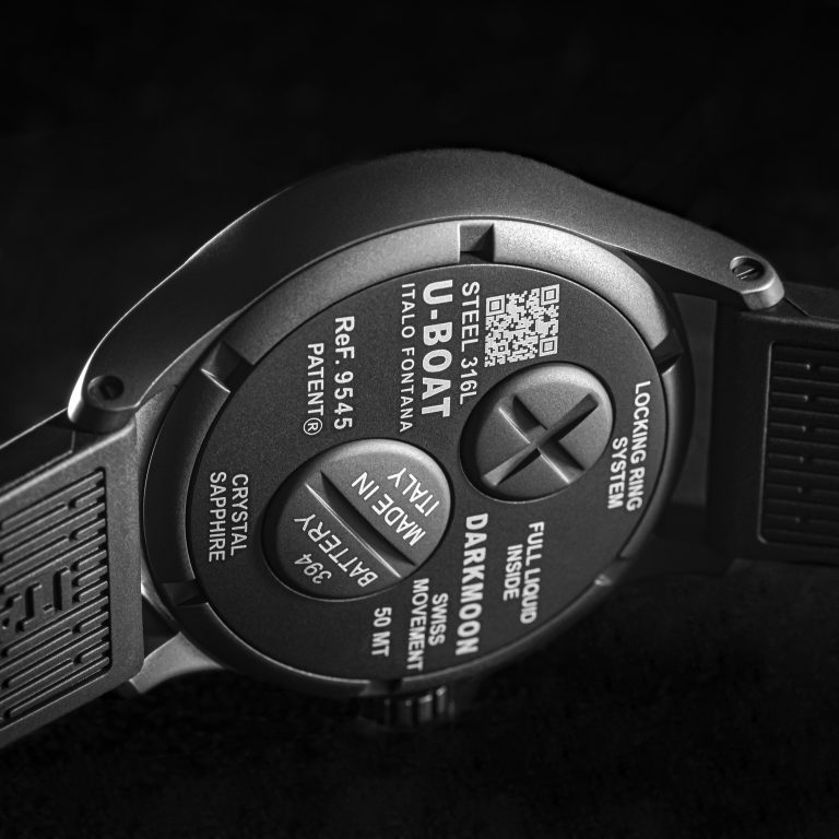 U Boat DARKMOON 40 MM BK BLACK CURVED PVD