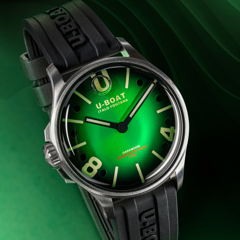 U Boat DARKMOON 40 MM GREEN SS SOLEIL