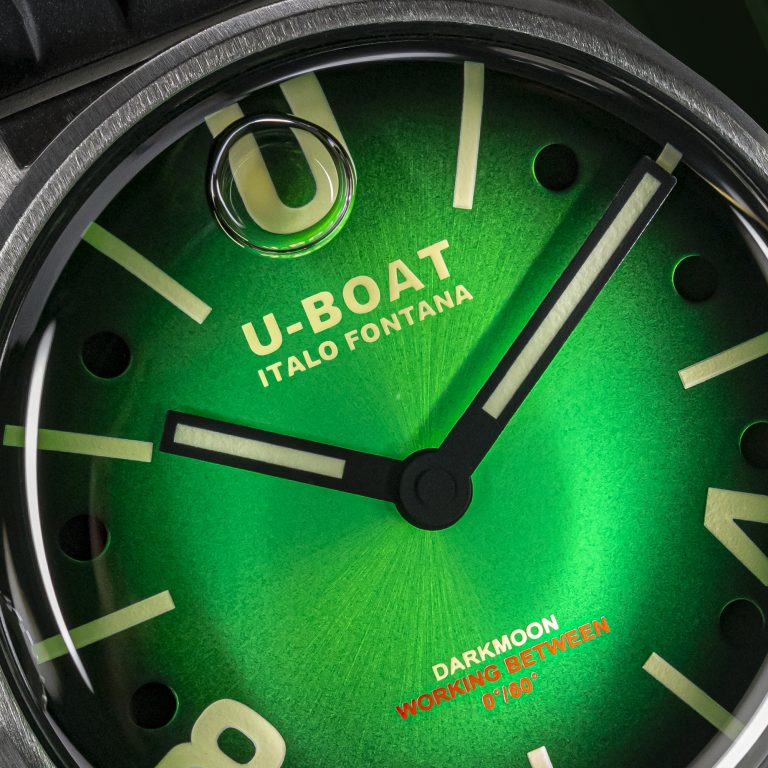 U Boat DARKMOON 40 MM GREEN SS SOLEIL