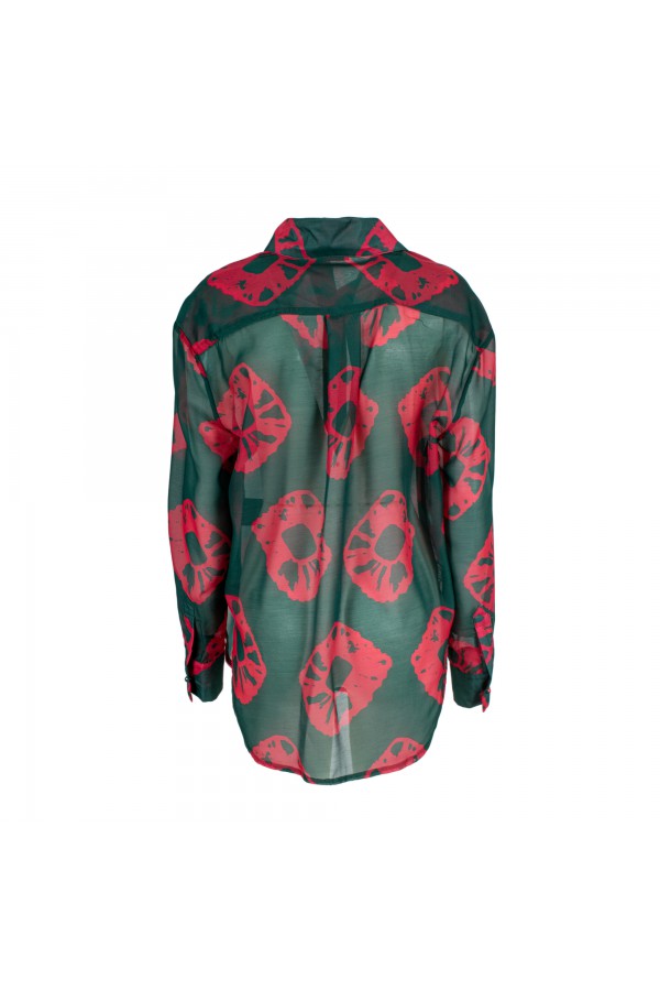 U R Ink ARANJUEZ 254S411 CAMICIE E BLUSE VERDE/MAGENTA