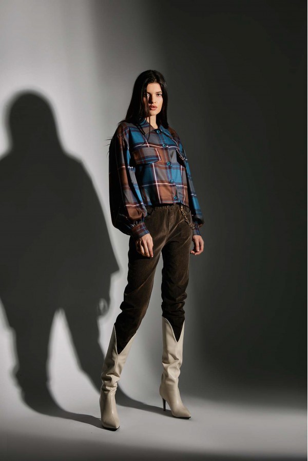 U R Ink ALBERTA054W1A3 PANTALONI BROWN