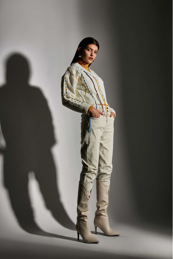 U R Ink ALBERTA054W1I1 PANTALONI BUTTER