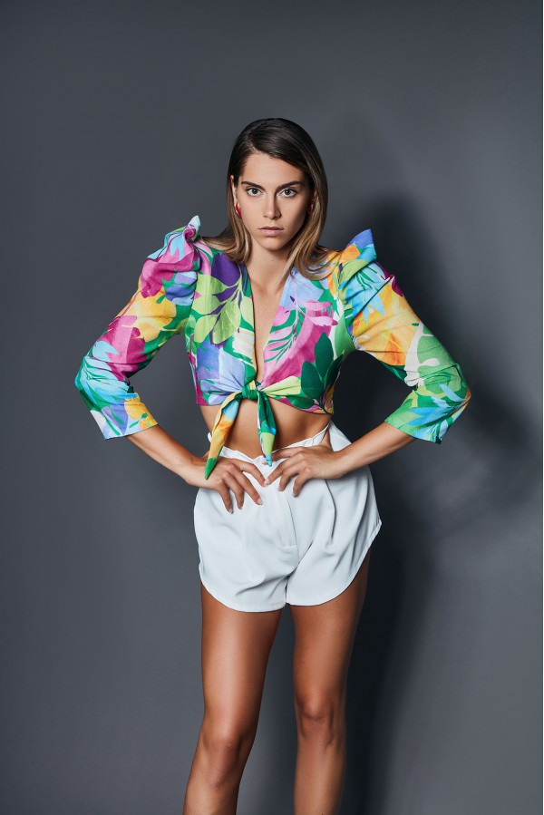 U R Ink AMEDEA094S3D7 SHORTS BIANCO