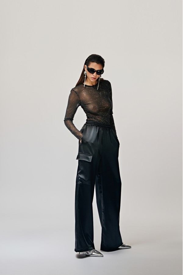 U R Ink CAIAZZO 244W4D6 PANTALONI NERO