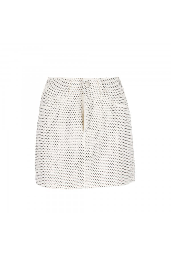 U R Ink CHEPEN 014S4N8 GONNE DENIM BIANCO