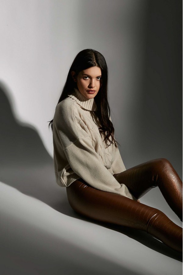 U R Ink CROCO514W1E4 PANTALONI TOBACCO