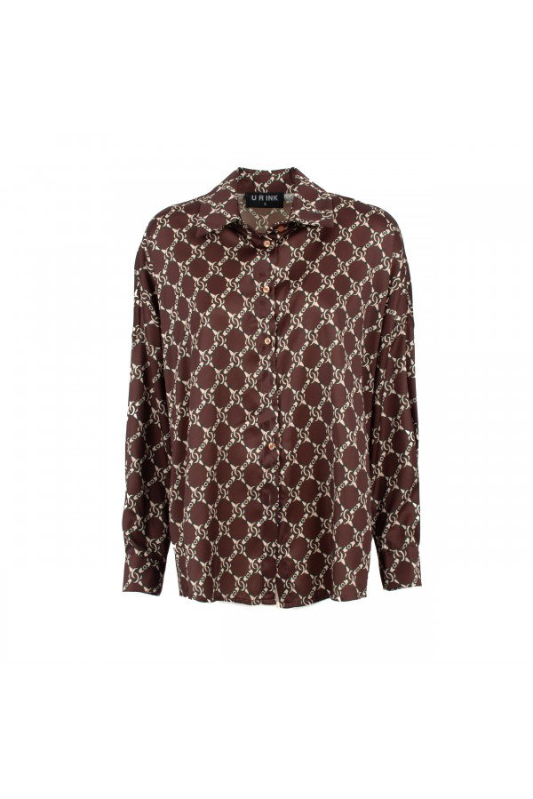 U R Ink DELIZIA044W1A3 CAMICIE E BLUSE BROWN