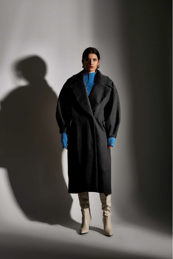 U R Ink ELVIRA084W1A4 CAPPOTTI BLACK