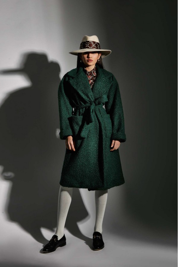 U R Ink EMANUELA084W1A8 CAPPOTTI GREEN