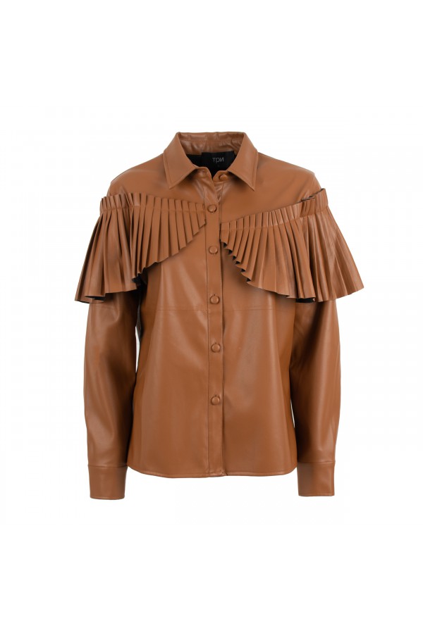 U R Ink HARPE254W2I6 CAMICIE E BLUSE TABACCO